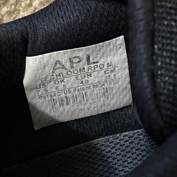 APL MEN’s METALLIC BLACK & WHITE TECHLOOM PRO TRAINER ATHLETIC SNEAKERS Sz-7.5 - Picture 10 of 10